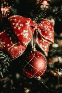 Red ornament. - sell your christmas movie blog